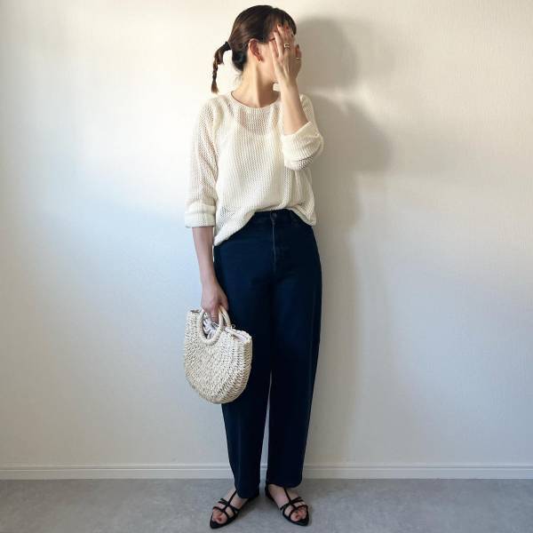 そろそろ「秋まで意識」してる！？【ユニクロ】「可愛すぎ」な”メッシュ＆ポロニット”まとめ