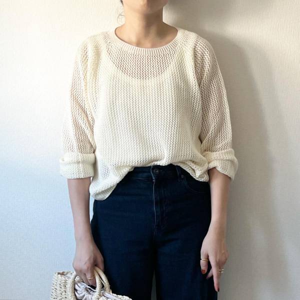 そろそろ「秋まで意識」してる！？【ユニクロ】「可愛すぎ」な”メッシュ＆ポロニット”まとめ