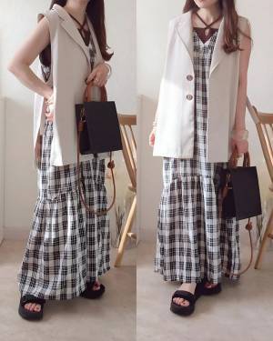 「事件的に可愛いすぎ」♡【しまむら】＜超好み＞”チェック柄ジャンスカ”特集