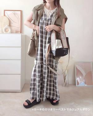 「事件的に可愛いすぎ」♡【しまむら】＜超好み＞”チェック柄ジャンスカ”特集