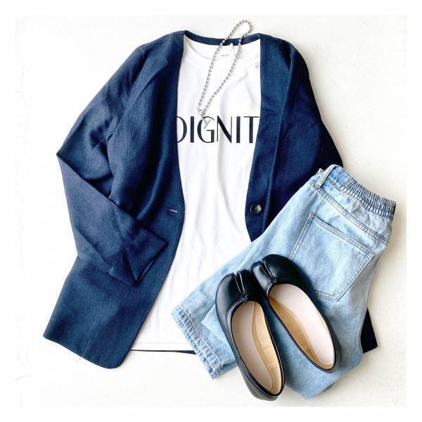 「可愛くて一目惚れ」♡【しまむら】カジュアルにもきれいめにも◎「万能ロゴT」