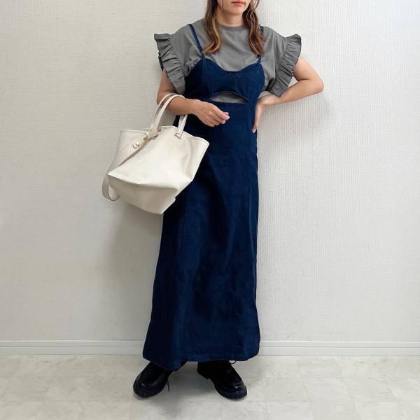 どれにしようか迷っちゃう♡【しまむら】重ね着でおしゃれ度UP！「高見えワンピ」