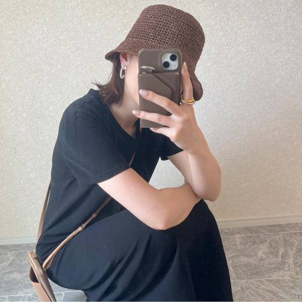 反則級の可愛さ♡【ユニクロ】一点投入でおしゃれ上級者見え！「サマーハット」