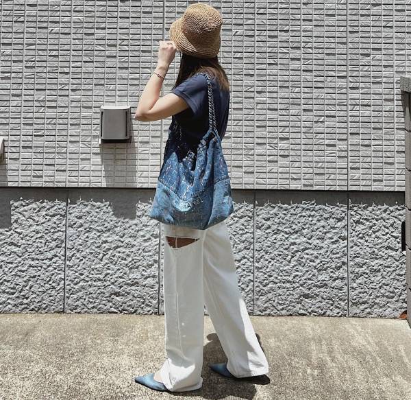 反則級の可愛さ♡【ユニクロ】一点投入でおしゃれ上級者見え！「サマーハット」