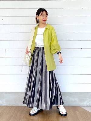 あ、絶対使えるやつだ！【グローバルワーク】1枚で主役級に活躍♡「フレアスカート」