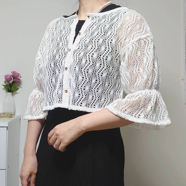 「お値段以上」の必須アイテム！【しまむら】「袖」がこだわりの“レースカーディガン”