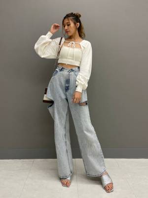 トレンドど真ん中！【Heather】いま買い足したい「サイドスリットデニム」