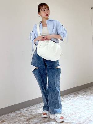 トレンドど真ん中！【Heather】いま買い足したい「サイドスリットデニム」