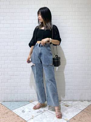 トレンドど真ん中！【Heather】いま買い足したい「サイドスリットデニム」