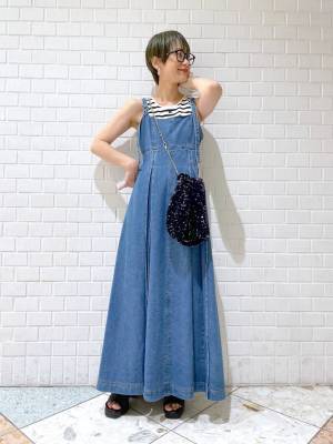 完売待って！ 【Heather】オールシーズン使える「デニムジャンスカ」