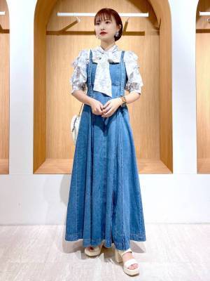 完売待って！ 【Heather】オールシーズン使える「デニムジャンスカ」