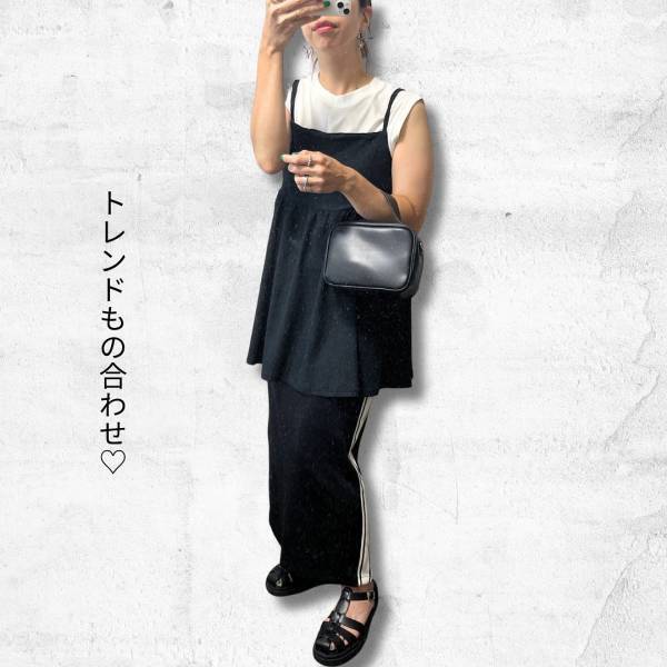 こりゃスゴイ…！期待以上♡【しまむら】楽ちんなのにキレイめ『ラインスカート』は「大本命」！！