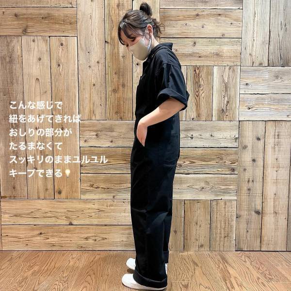 「1番大事にしている」丈感がGOOD！【無印良品】ゆるっと”サロペ＆ワンピ”が「とりあえず可愛すぎる」