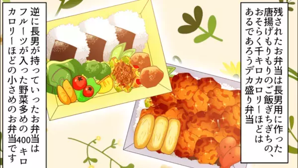 兄のミスで『デカ盛り弁当を持参』した女学生。帰宅した直後…笑顔で母に”依頼したコト”に母の顔が引きつる事態に！！