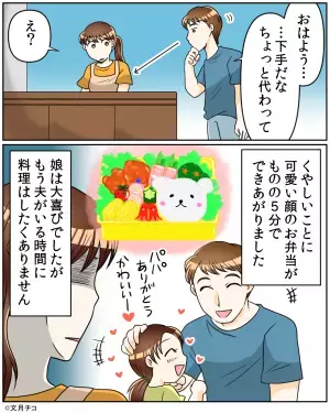 元料理人の夫「味付けし直すわ～」→私の料理を”毎度手直し”！？挙句、娘の弁当を見て”放った一言”に怒り心頭！！