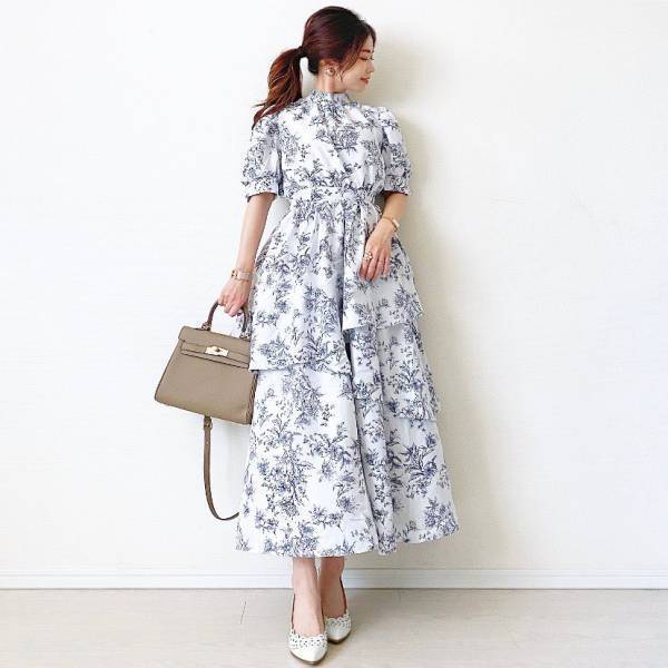 デートに着たい♡ コーデが華やぐ【花柄ワンピ】