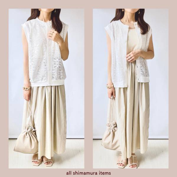 めっっちゃオシャレじゃん♡【しまむら】どんなボトムにも◎ 夏の「白トップス」