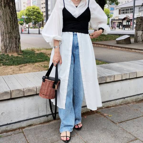 迷ったら『黒』一択！！【しまむら】マンネリ解消にぴったり◎「高見えビスチェ」