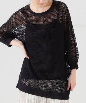 1点投入で即、サマ見え♡【ハニーズ】ほどよい透け感が、たまらん！「サマーニット」