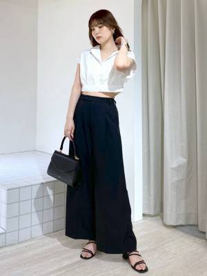 こんな可愛いのあったのぉぉ！！【Heather】シンプルで今っぽ！「短丈シャツ」