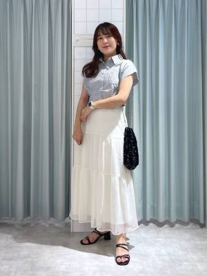 こんな可愛いのあったのぉぉ！！【Heather】シンプルで今っぽ！「短丈シャツ」