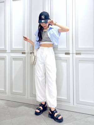 こんな可愛いのあったのぉぉ！！【Heather】シンプルで今っぽ！「短丈シャツ」