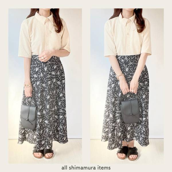 【衝撃】まさかの『330円』！ 【しまむら】完売しないで（泣）お値下げ 「花柄スカート」