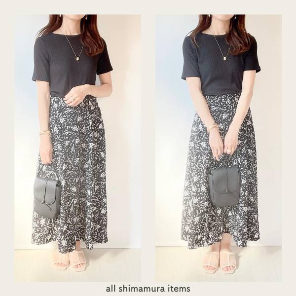 【衝撃】まさかの『330円』！ 【しまむら】完売しないで（泣）お値下げ 「花柄スカート」