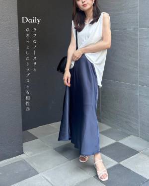 「お洒落さんがみんなチェックしてる」って知ってた！？【GU】なめらか上品な”サテンスカート””