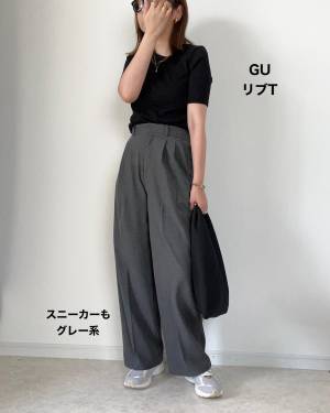 「幅広く合わせやすい」って大事！【GU】「形がすごく好み」な”タックワイド”ボトムスまとめ
