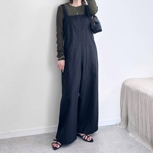 「買ってよかった」って！！ 【ユニクロ】楽ちんオシャレって最高♡「黒サロペット」