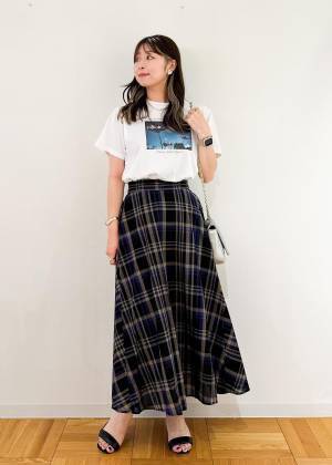 脱・地味見え！ 【ROPÉ PICNIC】着映え力抜群♡ 1枚で主役級の「チェックスカート」