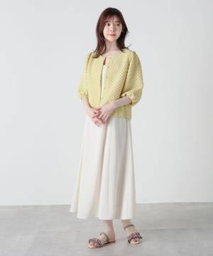 今買って長ーく使えそう♡【ハニーズ】ぽこぽこ素材が激かわ！「最旬カーデ」