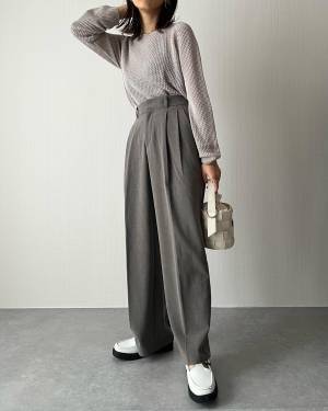 即マネしたい！おしゃれにサマ見え！【スラックスコーデ】