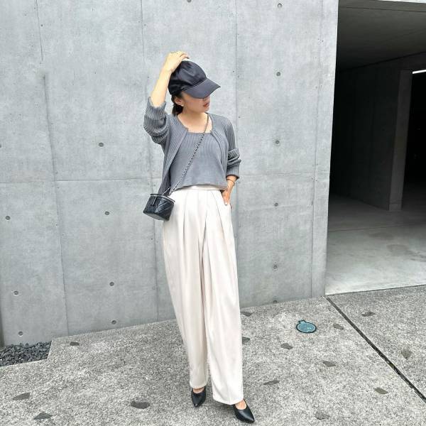 即マネしたい！おしゃれにサマ見え！【スラックスコーデ】