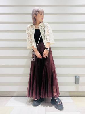 今すぐ 【JEANASIS】に駆け込めェーッ！！重ね着がはかどる♡ 「チュールスカート」