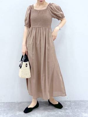 夏のスタメン、決定ッ♡【グローバルワーク】1枚でサマ見えハンパない！「涼しげワンピ」