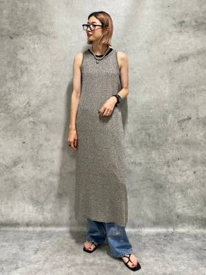 ハイ！ 買いまーす♡【JEANASIS】秋口まで長ーく着られる！「ラメニットワンピ」