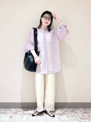 ノーマークだったわ。。。【ローリーズファーム】買い足すなら今！ 夏色「パープルシャツ」