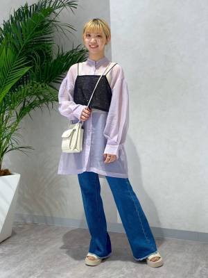 ノーマークだったわ。。。【ローリーズファーム】買い足すなら今！ 夏色「パープルシャツ」