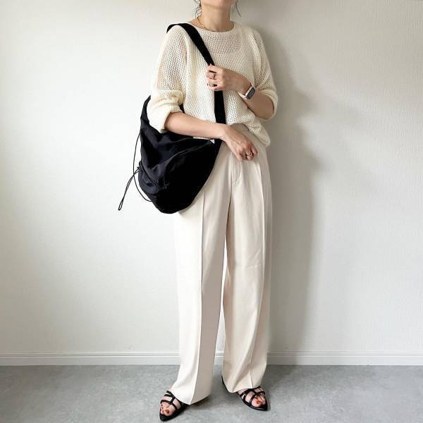 「買わなきゃ後悔！」【ユニクロ】秋まで長ーく使える♡ あか抜け「メッシュセーター」