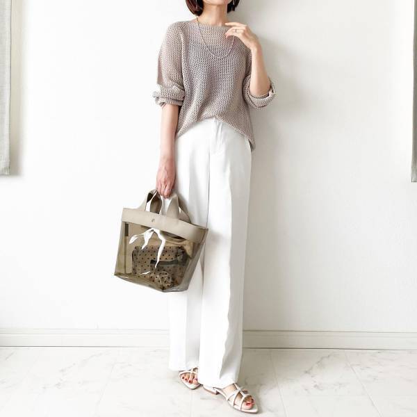 「買わなきゃ後悔！」【ユニクロ】秋まで長ーく使える♡ あか抜け「メッシュセーター」