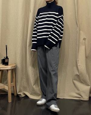 この秋、大活躍の予感！ゆるニット待ってた♡【ユニクロ】の「スフレヤーンハイネックセーター」特集