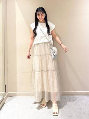 こりゃ争奪戦の予感！！【ローリーズファーム】ほどよい透け感が可愛い♡「ロングスカート」