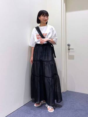 こりゃ争奪戦の予感！！【ローリーズファーム】ほどよい透け感が可愛い♡「ロングスカート」