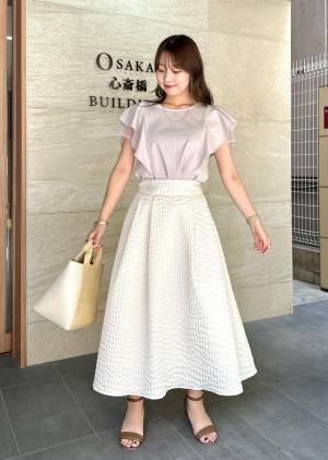 “イイ女”感えっっぐ♡【ROPÉ PICNIC】上品で可愛いーッ！！ 「フリル袖トップス」