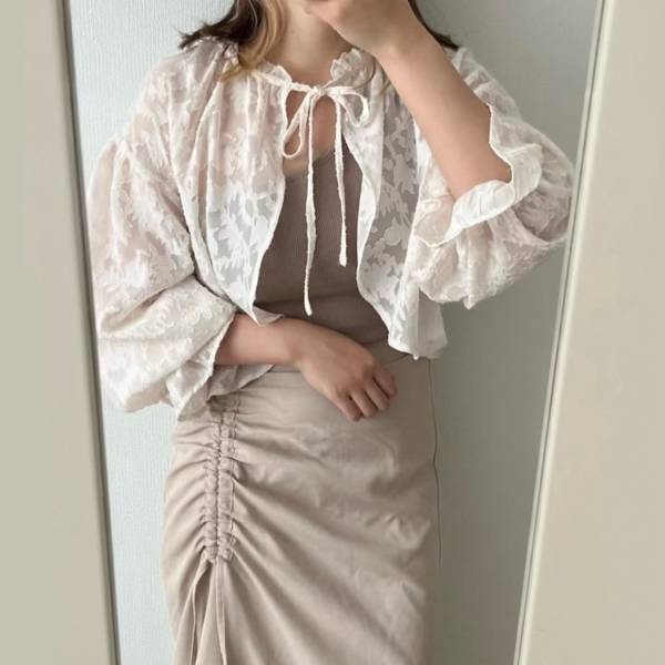 トレンド感満載！韓国っぽさが可愛い♡【ボレロトップス】