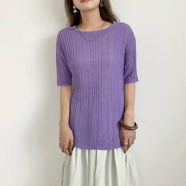 《1枚で主役》「ロングシーズン」ヘビロテできる！！【しまむら】「高見え」“リブニット”が可愛い