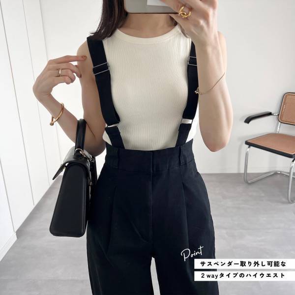 『露出も程よくてお気に入り♡』【ユニクロ】「楽」で着回し力抜群！“アメスリタンク”コーデ集