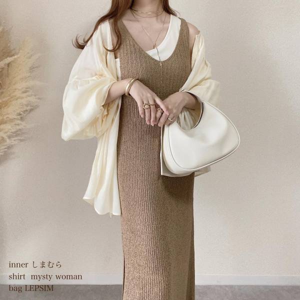 スゴイ…！期待以上！「シルエットが綺麗」すぎ♡【しまむら】「とても好評」な“ニットワンピ”紹介